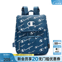 Champion 冠军 女款满印老花双肩包 深蓝 均码