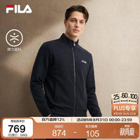 FILA 高级质感外套夹克秋季男款商务通勤休闲菁英风利落版型