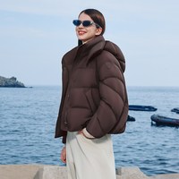 坦博尔 90绒轻盈保暖 可脱卸帽 女士羽绒服