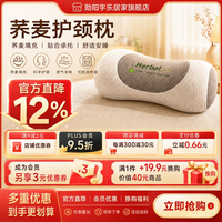 勋阳宇乐 草本荞麦立体护颈枕  米色