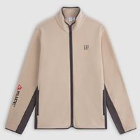 Gap 男女装春款刺绣logo撞色立领夹克保暖运动情侣外套676244