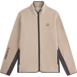 Gap 刺绣Logo撞色立领夹克 男士卫衣