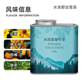 DGTOP 水洗耶加雪菲咖啡豆 454g 罐装