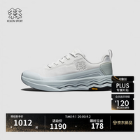 KOLON SPORT CITY LUX休闲鞋 男女同款户外抓地V底轻量商务通勤鞋 LUFC5AT410-LG 灰色 42 (265mm)