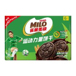 雀巢美禄 MILO运动力量饼干经典巧克力夹心饼干休闲零食独立小包装 巧克力味 108g