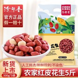 汾都香 红皮花生米 5斤 大粒原味