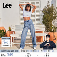 Lee 懒懒裤 舒适直筒牛仔裤 中浅蓝色 29码 女士牛仔裤