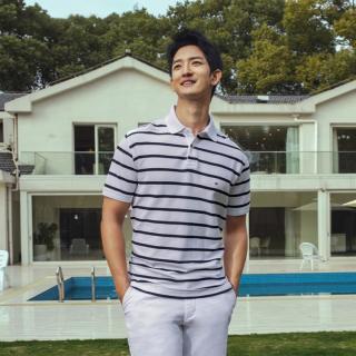 TOMMY HILFIGER 春夏男珠地网眼短袖T恤POLO衫