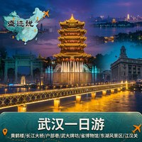 黄鹤楼+省博+东湖+武大牌坊+长江大桥+江