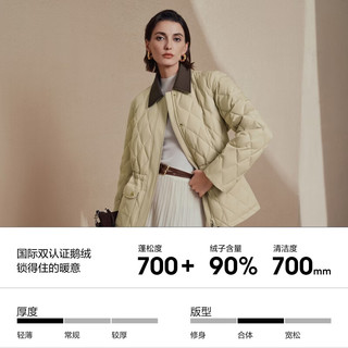 波司登 90鹅绒 翻领 露珠卡其 M 女士羽绒服