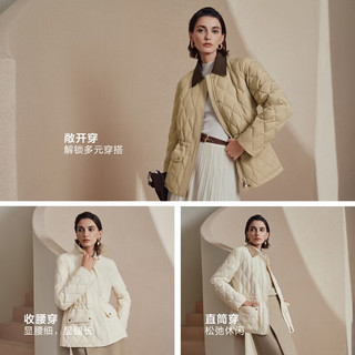 波司登 90鹅绒 翻领 露珠卡其 M 女士羽绒服