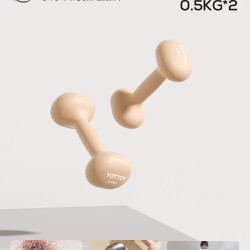 YOTTOY 小哑铃女士健身家用杠铃3kg一对壶铃实心铸铁提壶男士锻炼