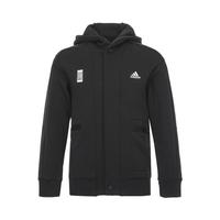 adidas 保暖耐磨 男小童中大童款棉质柔软舒适经典长袖连帽外套