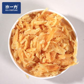 水一方 现烤鱼片 鱼片零食健康食品大连特产聚会零食 鲜烤鱿鱼碎50g