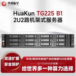 华鲲振宇 HuaKun TG225机架式服务器主机 2*鲲鹏920 共64核 2.6G 64G/480G SSD*2/RAID1/ 双电