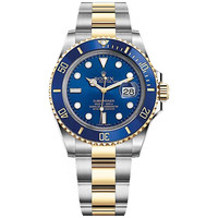 ROLEX 潜航者系列 水鬼黑绿鬼男士腕表自动机械男表奢侈品腕表防水保值 (126613）间金蓝 40mm