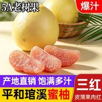 正宗红心蜜柚头茬当季鲜果现摘整箱平和红心柚子