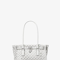 MICHAEL KORS Hamilton Moderne Small Hand-Woven Satchel