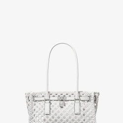 MICHAEL KORS Hamilton Moderne Small Hand-Woven Satchel