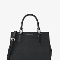 MICHAEL KORS Marilyn Medium Saffiano Leather Satchel