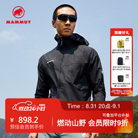 MAMMUT Convey WB 张若昀同款男士拒水轻薄休闲衣皮肤衣 黑色 2XL