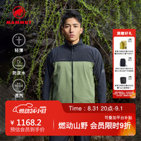 MAMMUT Comfort 男士户外徒步防泼水透湿软壳夹克 深山影绿 marsh-black S