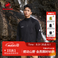 MAMMUT Aenergy Light男士户外登山吸湿排汗透气中层夹克 黑色 M