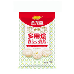 金龙鱼 多用途麦芯小麦粉面粉 香满园酵母粉 发酵粉 面粉1KG*1袋