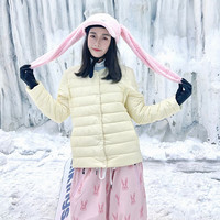 DOOK SNOW 羽绒服滑雪保暖内胆中间层轻薄新款户外冬季东北男外套 米白色 S