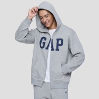 百亿补贴：Gap 男女装2025秋季新款logo印花抓绒宽松拉链连帽衫卫衣786901
