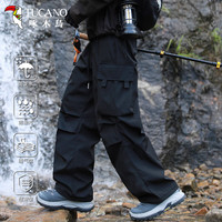 啄木鸟 休闲裤男士美式机能伞兵工装裤户外宽松直筒运动冲锋长裤子男潮