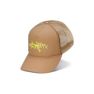 始祖鸟 BIRD WORD TRUCKER HAT 弯檐帽 砂陶棕 S/M