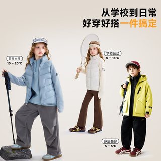 ASK JUNIOR 90绒子儿童轻薄羽绒服 冰极蓝 90