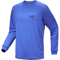 ARC'TERYX KRAGG SL COTTON BIRD TILE LS 男子 棉质长袖T恤 流光蓝