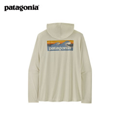 Patagonia 男士弹性透气C1速干连帽长袖T恤 Cap Cool Daily 45