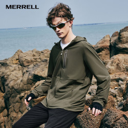 MERRELL 运动户外防晒衣轻薄透气舒适皮肤衣男款户外防晒衣外套 MC2249015-GE1