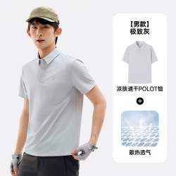 探拓 POLO衫短袖透气防晒抗菌运动上衣