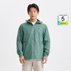 迪卡侬 防风衣男女保暖夹克防风外套户外服装秋帆船 绿色(偏大一码) S