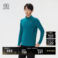 KOLON SPORT 户外休闲衣 男子防晒UPF50 接触凉感微拉绒长袖T恤 LHZT5AN0