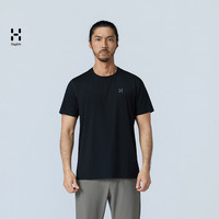 HAGLÖFS HAGLOFS火柴棍Wool Blend Tee男女户外徒步轻薄羊毛速干透气T恤 男款-纯黑 XS0