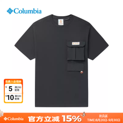 Columbia 短袖男户外春夏款复古运动休闲半袖时尚UPF50防晒圆领T恤男AE3282