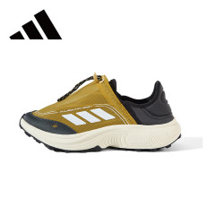 adidas 男鞋女鞋夏季户外徒步鞋网面透气一脚蹬运动休闲鞋  43