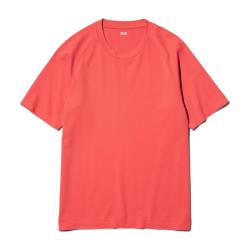 优衣库 DRY-EX速干T恤 玛瑙红色 XL 男装
