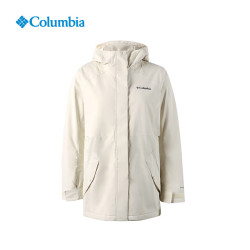 Columbia 夹棉冲锋衣女秋冬户外防水外套XR4405 米白色 L