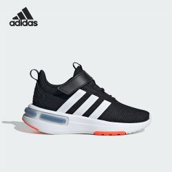 adidas 小童系列低帮魔术贴透气舒适运动休闲鞋ID0335