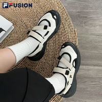 百亿补贴：FILA 玛丽珍凉鞋女休闲女鞋季凉拖魔术贴海螺沙滩鞋女