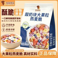 松鼠驿站 酸奶大果粒燕麦片520g即食营养谷物早餐食品冲饮燕麦脆