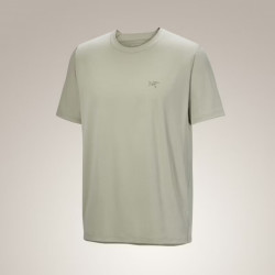 始祖鸟（ARC'TERYX）Cormac Crew SS M 轻量透气舒适 新款男子速干短袖T恤 岩灰绿 XL