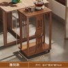 竹中生智 楠竹材质 移动茶车 茶几