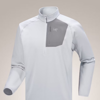 始祖鸟（ARC'TERYX）DELTA 1/2 ZIP 男子 抓绒衫  隐秘灰/空间灰 Solitude/Void